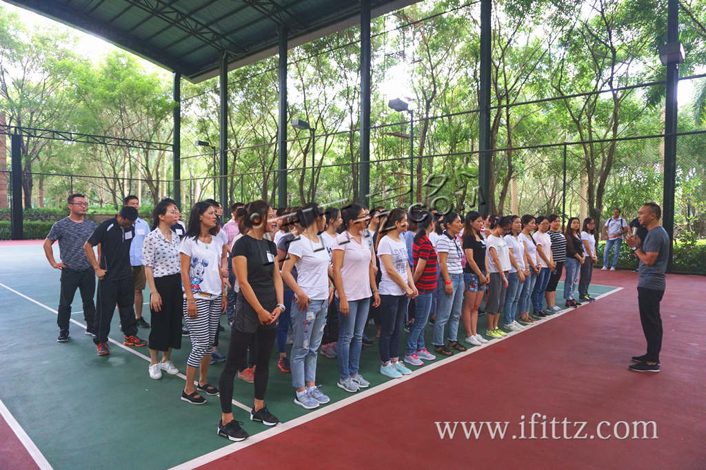 东莞蔻绮企业咨询管理公司的同事来到AFT艾飞特户外拓展培训基地